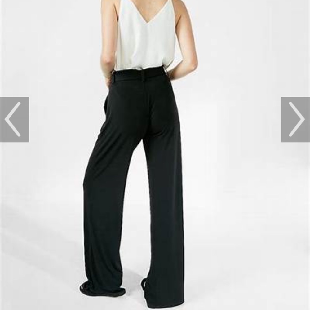 Express Editor Pant In Black Houndstooth - image 2